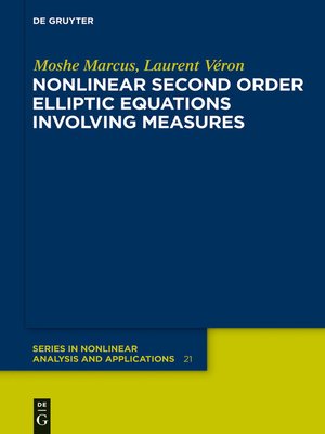 cover image of Nonlinear Second Order Elliptic Equations Involving Measures